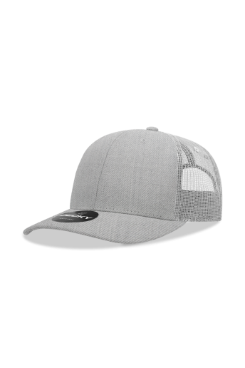 Decky 6 Panel Mesh Back- Heather Grey/Light Grey (Snapback)