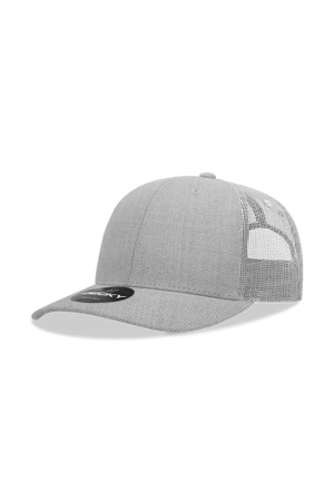 Decky 6 Panel Mesh Back- Heather Grey/Light Grey (Snapback)