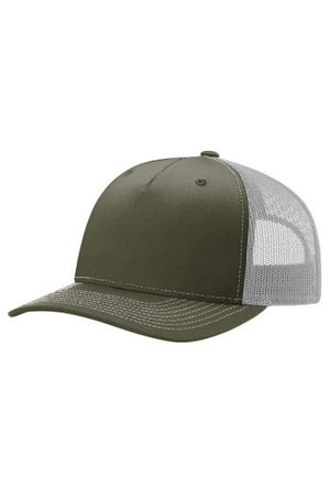 Richardson 5 Panel Mesh Back- Beetle/Quarry (Snapback)