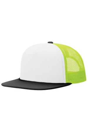 Foam Trucker Hat- White/Neon Yellow (Richardson Snapback)